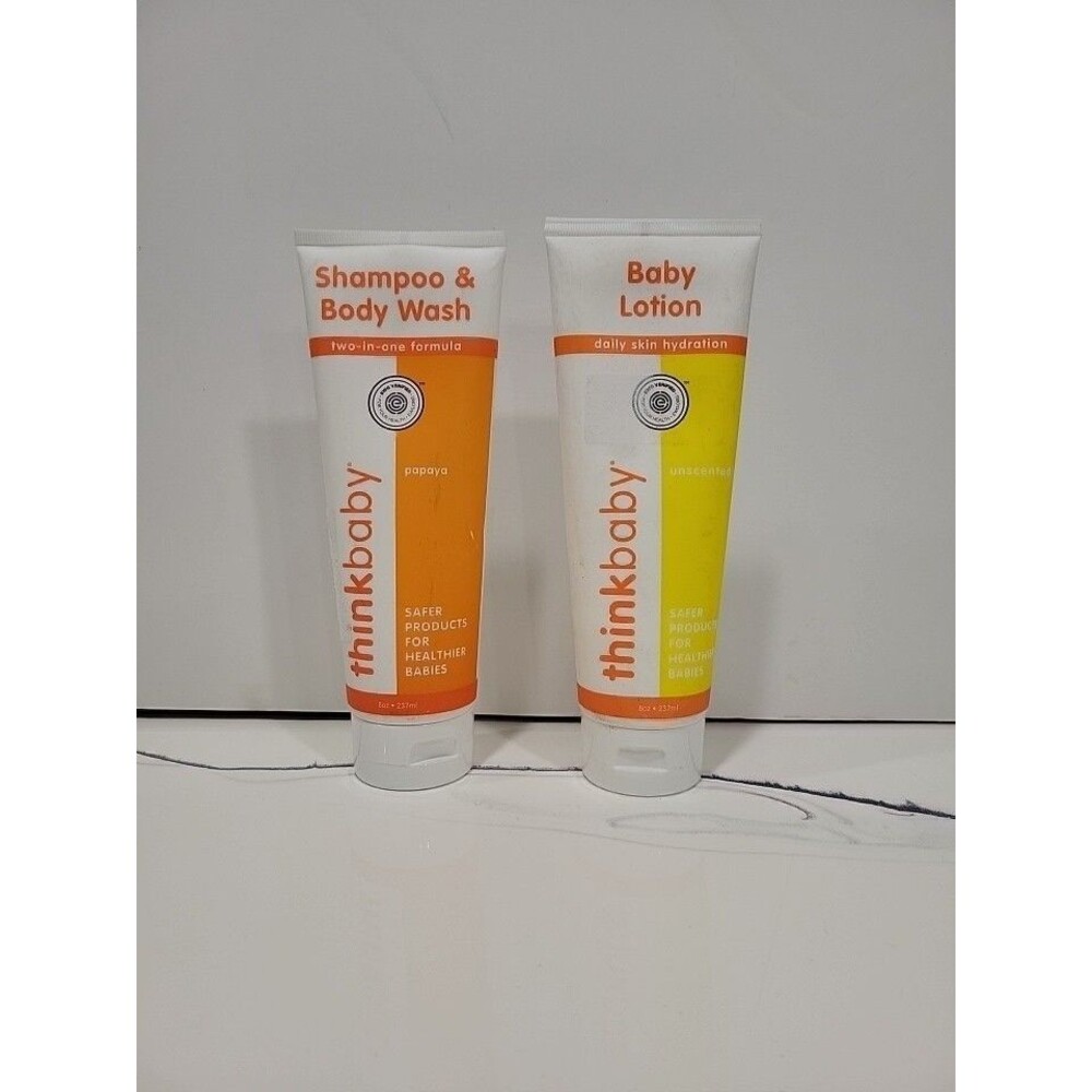 Set of Thinkbaby Baby Shampoo & Body Wash for Sensitive Skin & Body Lotion HB2